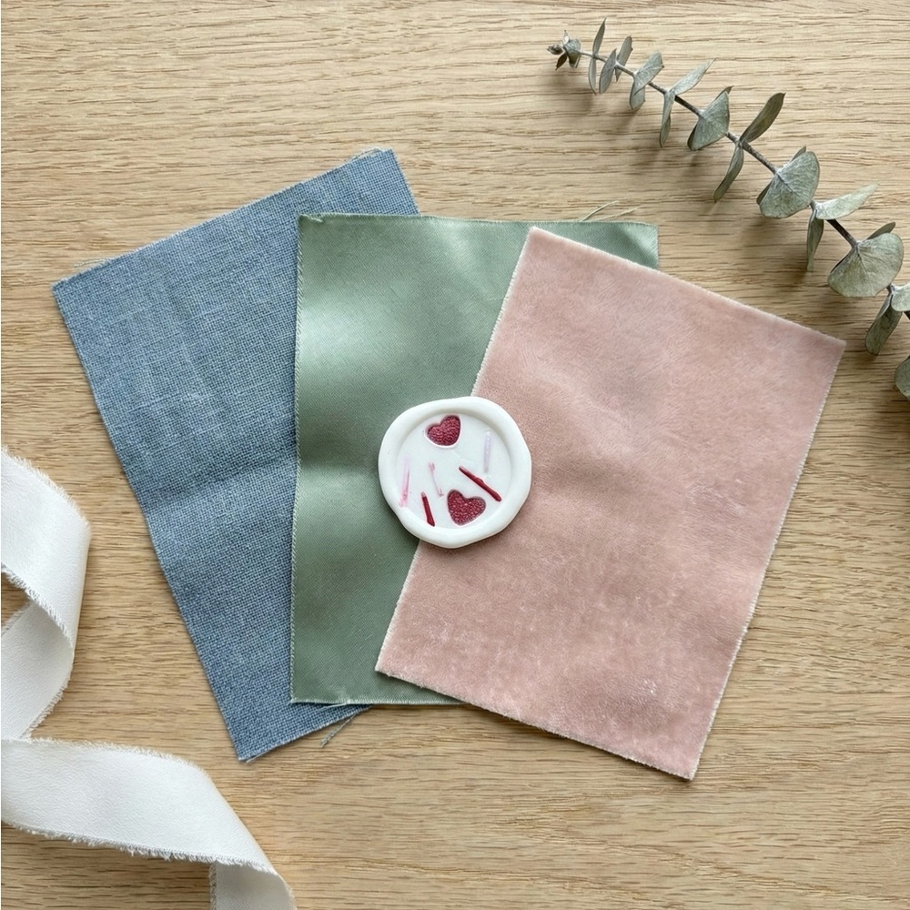 Royal Icing Sprinkle Wax Seals Peel & Stick Faux Icing Valentine Wedding Invite - Picture 15 of 16
